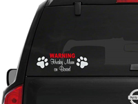 Husky Mum on Board Decal